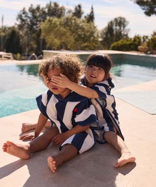 Poncho de bain à rayures avec capuche bébé - LuluCastagnette vue5 - LULU CASTAGNETTE G4G D - GEMO