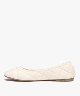 Ballerines femme avec effet matelassé et bout verni vue3 - GEMO(URBAIN) - GEMO