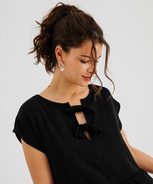 Robe courte ample recto verso femme vue2 - GEMO(FEMME PAP) - GEMO