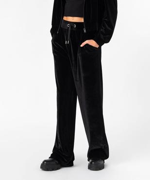 Pantalon ample fluide en velours fille vue5 - GEMO (JUNIOR) - GEMO