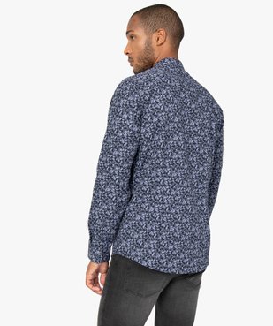 Chemise homme à manches longues à motifs repassage facile vue3 - GEMO (HOMME) - GEMO