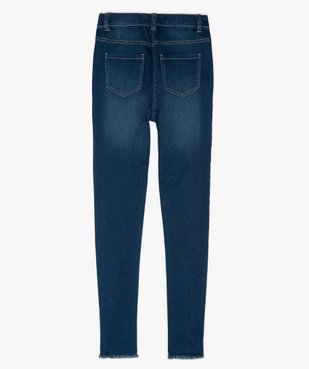 Jean fille skinny taille haute vue3 - GEMO (JUNIOR) - GEMO