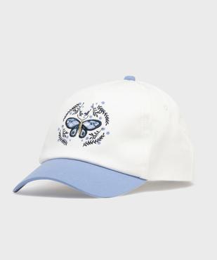 Casquette bicolore à motif papillon fille vue1 - GEMO 4G FILLE - GEMO