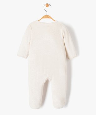 Pyjama en velours ouvert devant motif renard bébé garçon vue5 - GEMO(BEBE DEBT) - GEMO