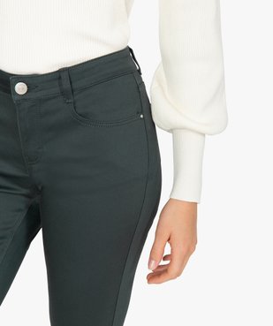 Pantalon femme coupe slim en toile extensible vue2 - GEMO(FEMME PAP) - GEMO