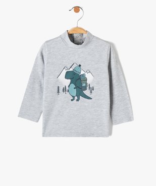 Tee-shirt bébé garçon à manches longues et col roulé vue1 - GEMO 4G BEBE - GEMO