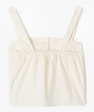 Débardeur en toile de parachute boutonnée sur l’avant fille vue3 - GEMO (JUNIOR) - GEMO