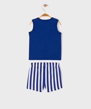 Ensemble 2 pièces short et débardeur bébé garçon vue5 - GEMO 4G BEBE - GEMO