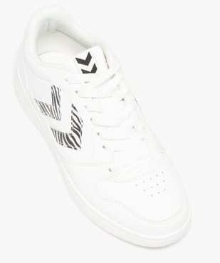 Baskets femme à lacets et à bande contrastante - Hummel vue5 - HUMMEL - GEMO