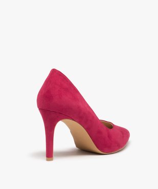 Escarpins femme unis à talon aiguille et bout pointu vue5 - GEMO 4G FEMME - GEMO