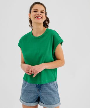 Tee-shirt sans manches en maille côtelée coupe oversize femme vue5 - GEMO 4G FEMME - GEMO