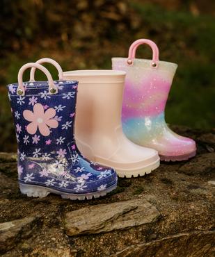 Bottes de pluie à motifs fleuris et semelle lumineuse fille - Lovely Wings vue6 - LOVELY WINGS - GEMO