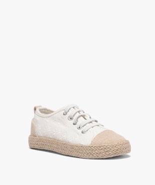 Baskets fille en toile avec semelle en corde vue2 - GEMO (ENFANT) - GEMO