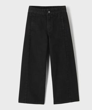 Jean wide leg en denim 100 % coton fille vue1 - GEMO (ENFANT) - GEMO