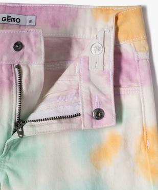 Short en coton à motifs tachetés fille vue2 - GEMO 4G FILLE - GEMO