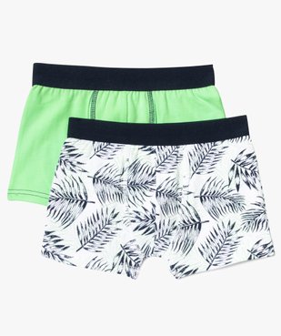 Lot de 2 boxers en coton style tropical vue1 - GEMO (ENFANT) - GEMO