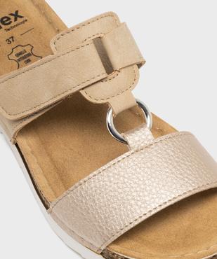 Sandales mules confort avec semelle compensée femme vue6 - G'FLEX - GEMO