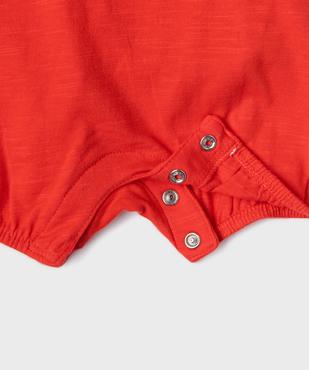 Combishort avec noeuds sur les épaules bébé fille (lot de 2) vue2 - GEMO 4G BEBE - GEMO