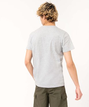 Tee-shirt homme à manches courtes chiné et imprimé - Donjons et Dragons vue3 - DONJONS&DRAGONS - GEMO