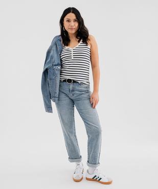 Veste en jean classique femme vue4 - GEMO 4G FEMME - GEMO