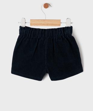 Ensemble 2 pièces short en velours + collant épais bébé fille - LuluCastagnette vue4 - LULUCASTAGNETTE - GEMO