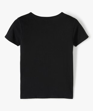 Tee-shirt fille motif calavera phosphorescent vue4 - GEMO (JUNIOR) - GEMO
