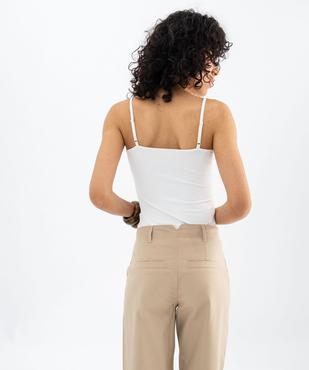 Débardeur à fines bretelles en microfibre femme  vue3 - GEMO(FEMME PAP) - GEMO