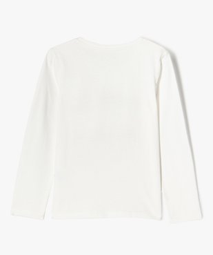 Tee-shirt à manches longues avec motif en sequins fille vue3 - GEMO (ENFANT) - GEMO