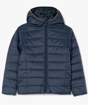 Doudoune fille à capuche avec bord pailleté vue2 - GEMO (ENFANT) - GEMO