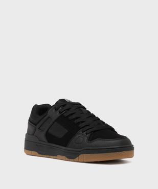 Baskets basses à lacets style skateshoes homme vue2 - 5 MILES - GEMO