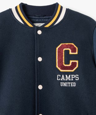 Blouson bomber garçon sportswear - Camps United vue4 - CAMPS UNITED - GEMO