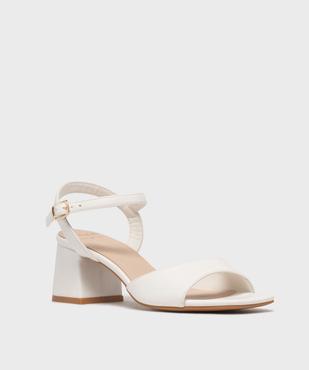 Sandales à talon toucher velours femme - Valentina Baldano vue2 - VALENTINA BALDA - GEMO