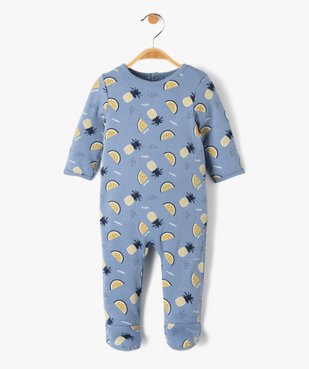 Pyjama bébé à motifs fruits exotiques fermeture pont dos vue1 - GEMO(BB COUCHE) - GEMO