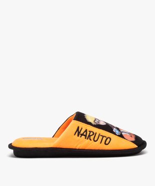 Chaussons homme imprimés et moelleux en velours - Naruto vue1 - NARUTO - GEMO