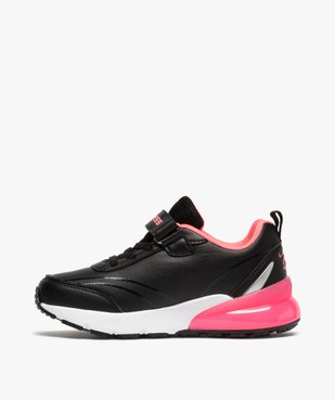 Baskets fille running bicolores à lacets et scratch - Airness vue3 - AIRNESS - GEMO