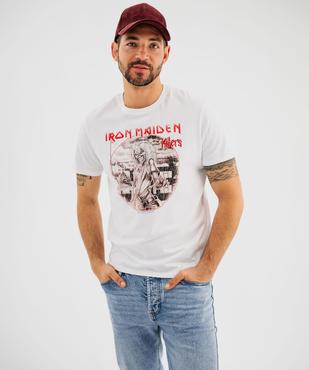 Tee-shirt manches courtes en coton imprimé homme - Iron Maiden vue1 - IRON MAIDEN - GEMO