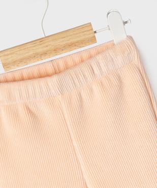 Pantalon en maille côtelée à doublure fourrure imitation bébé fille vue2 - GEMO(BEBE DEBT) - GEMO