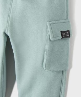 Jogging cargo en molleton doux bébé garçon vue2 - GEMO 4G BEBE - GEMO