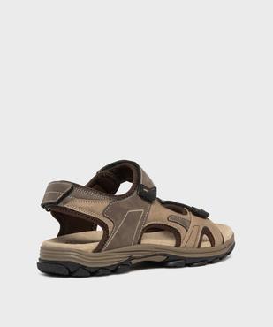 Sandales look sportif à scratch homme - G'Flex vue4 - G'FLEX - GEMO