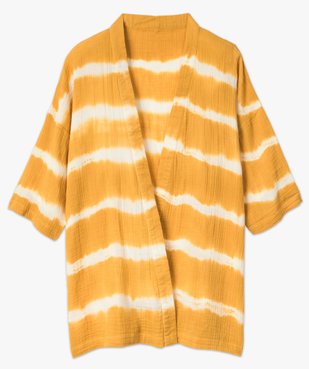 Veste femme grande taille à manches courtes tie and dye vue4 - GEMO (G TAILLE) - GEMO