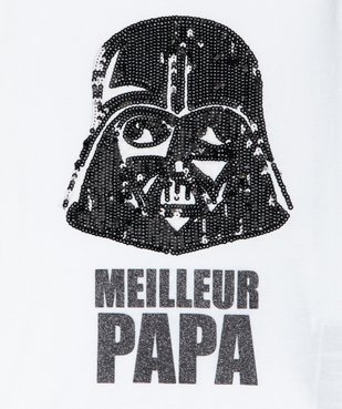 Tee-shirt fille motif brillant Dark Vador - Star Wars vue2 - STAR WARS - GEMO