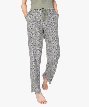 Pantalon de pyjama femme à motifs fleuris vue1 - GEMO(HOMWR FEM) - GEMO