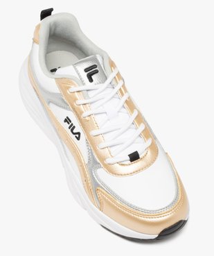 Baskets femmes à lacets avec contrastes métallisés - Fila vue5 - FILA - GEMO