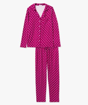 Pyjama deux pièces femme : chemise et pantalon vue4 - GEMO(HOMWR FEM) - GEMO