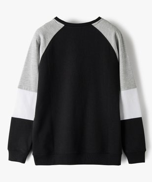 Sweat fille tricolore avec inscription sur l’avant vue3 - GEMO (JUNIOR) - GEMO