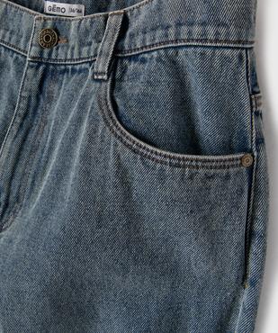 Jean loose en denim 100% coton délavé garçon vue2 - GEMO (JUNIOR) - GEMO
