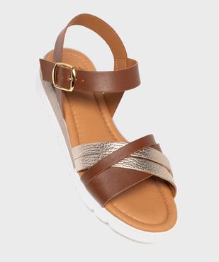 Sandales à talon compensé et semelle sport femme - Valentina Baldano vue5 - VALENTINA BALDA - GEMO