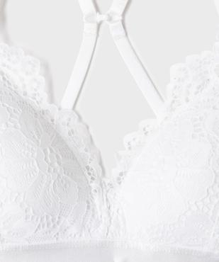 Soutien-gorge triangle en dentelle à bretelles multi-positions fille vue2 - GEMO (JUNIOR) - GEMO