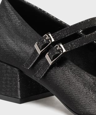 Escarpins pailletés à double bride et bout carré femme vue7 - FOLLOW ME - GEMO