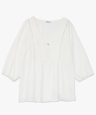 Blouse grande taille manches 3/4 en maille fluide femme vue4 - GEMO (G TAILLE) - GEMO